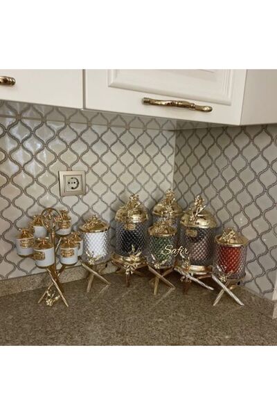 moda atölyesi Mutfak Seti Baharat Takımı Peçetelik Full Set