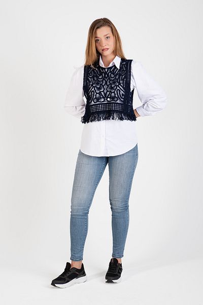 Hatun Atila Hatunatila Tasseled Lace Sweater - 5043