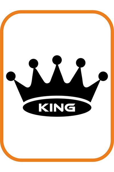 EYBA STİCKER ملصق سيارة كينج بلاك - 20x12 سم