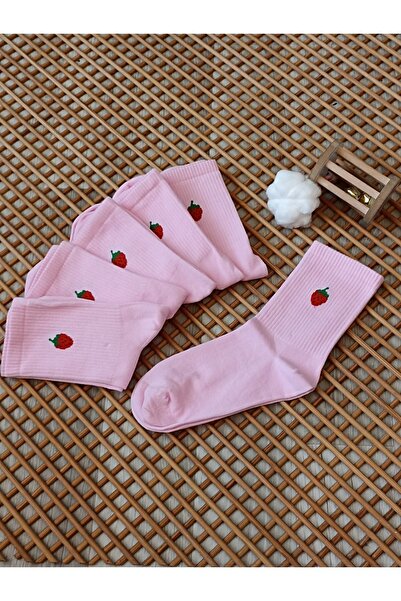 Rocks For Unisex Combed Cotton Patterned 6 Seamless Tennis Socks