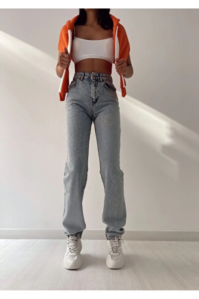 DRC trend Alya Gold 90's Жіночі джинси з ефектом льоду та ламе, на резинці, з дуже високою талією, 90's Denim Kot Pantolon (дуже зручні)