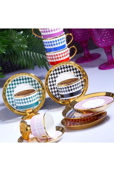 Kosova Muba Concept Juliet - 6-Piece Standing Cup Set, 90 cc