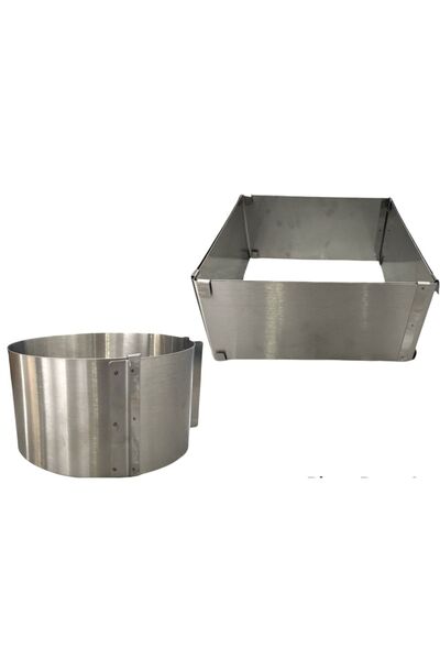 DEPA PLUS PASTACILIK Kare - Yuvarlak Ayarlanabilir Pasta Kek Pandispanya Kalıbı