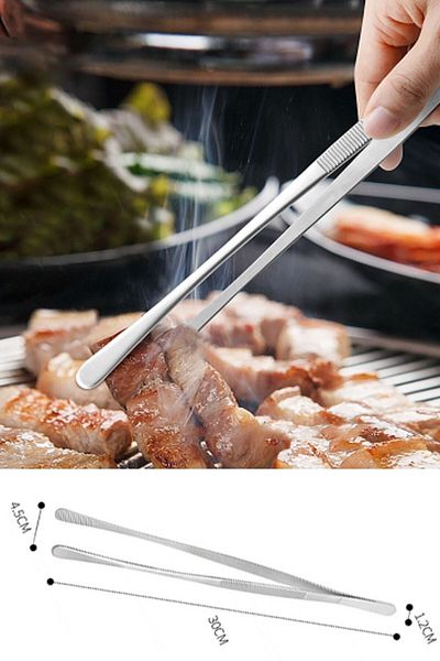 EARABUL Barbecue Tongs - Meat Frying Tongs - Professional Masterchef Tweezers