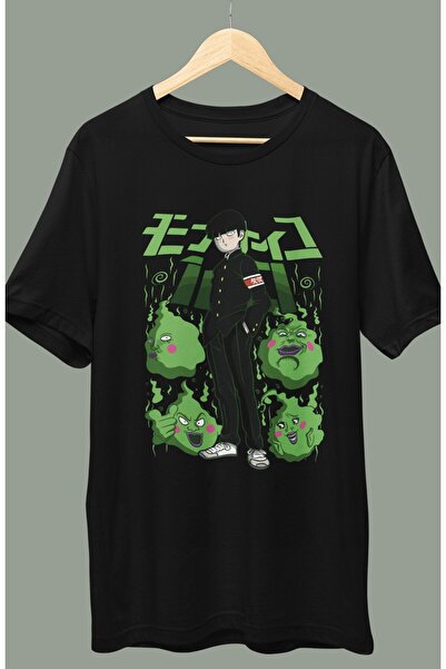 Fuddy Moda Oversize kroj Mob Psycho Shigeo Kageyama Štampano T-shirt , unisex...