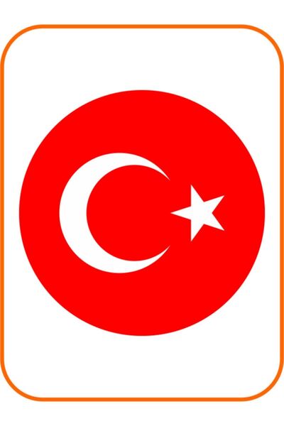 EYBA STİCKER ملصق سيارة بعلم الهلال البيضاوي على شكل نجمة القمر الأحمر مقاس 8...