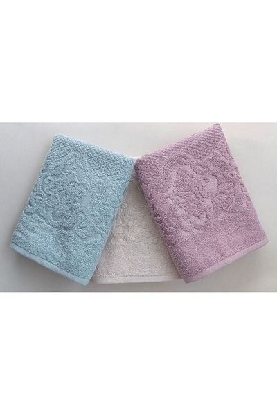 EMİLLİE DAMASK 3 - 50x90 cm Towel Set