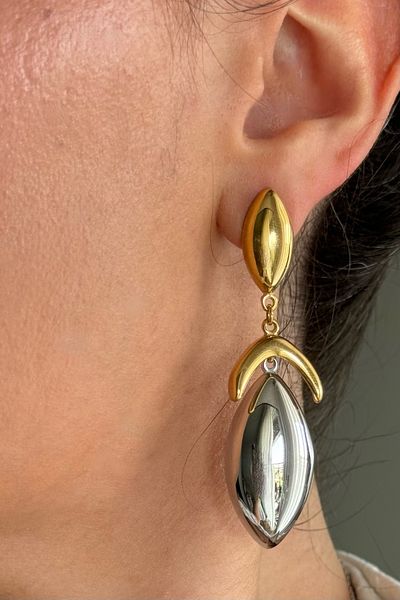 Beca Atelier 316l Mixed Metals Steel Earrings