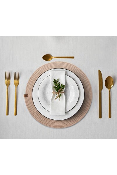 NAHAMİS 6 ADET  PEMBE RENK YIKANABİLİR SUPLA ŞIK AMERİKAN SERVİS 30cm