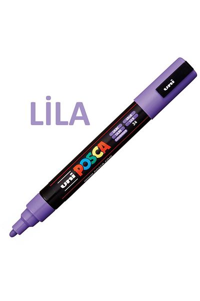Uni Posca Lilac Marker Pc-3M (0.9-1.3mm) Poska Pc3M Pc - 3m