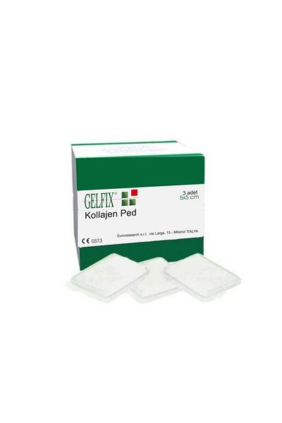 Gelfix وسادة كولاجين للعناية بالجروح 5x5 سم 3 قطع