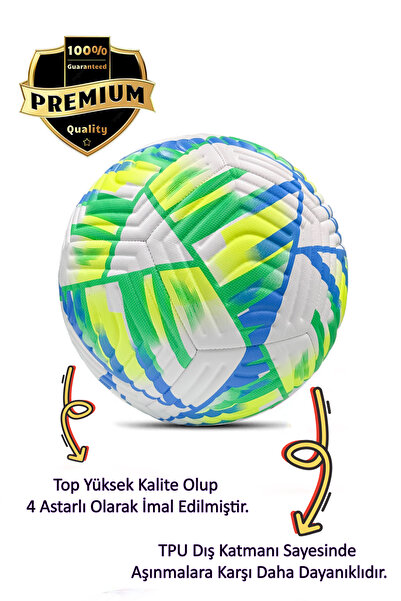 ALASTOR Futbol Topu Dikişli Çim Saha Halı Saha Yüksek Kaliteli No:5
