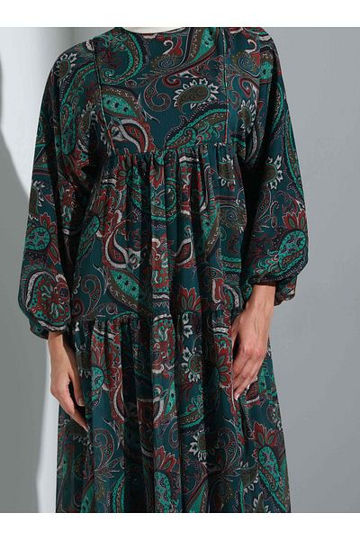 Refka Emerald Green Hijab Dress