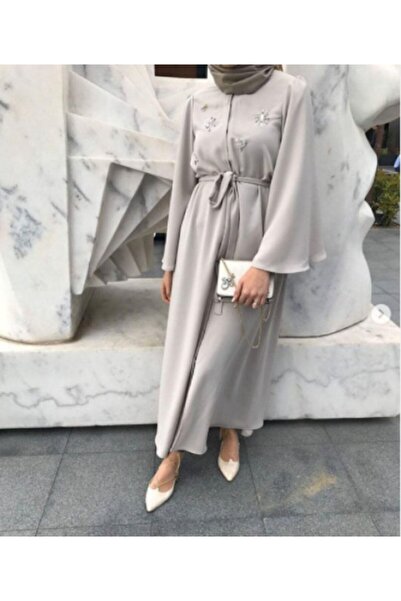 Feyzaofficial Glow Abaya (Taş)