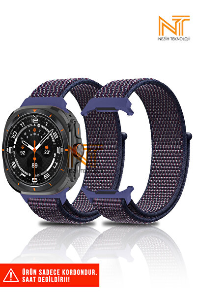 Nezih Case Samsung Galaxy Watch Ultra 47mm Uyumlu A+ Kalite Hasır Kordon