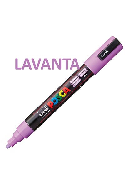 Uni Posca Lavender 0.7mm Penulated Marker - Pc-1m