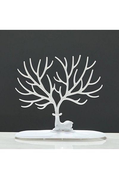 CMT Deer Patterned Suit Stand - Ring Earring and Necklace Hanger Jewelry Organizer