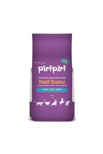 Genel Markalar Pisi Pisi Pudralı Topaklanan Bentonit Kedi Kumu Ince 10 Kg