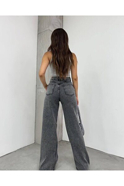 Vovikon Boyfriend Cut Heart Κεντημένο Γυναικείο Jean Παντελόνι