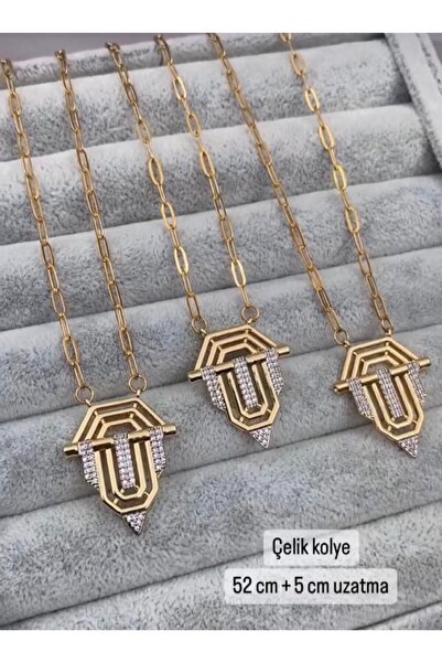 stainless steell Serenay Leyla Necklace - 52 CM + 5 cm Extension Share, 316L Steel