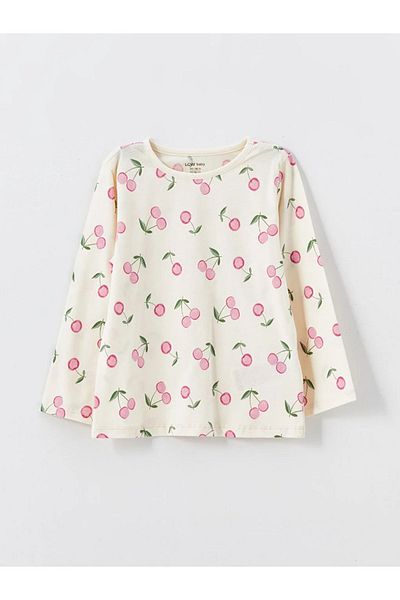 LC Waikiki LCW Baby - Crew Neck Printed Pajamas Set for Baby Girl 2 Pieces