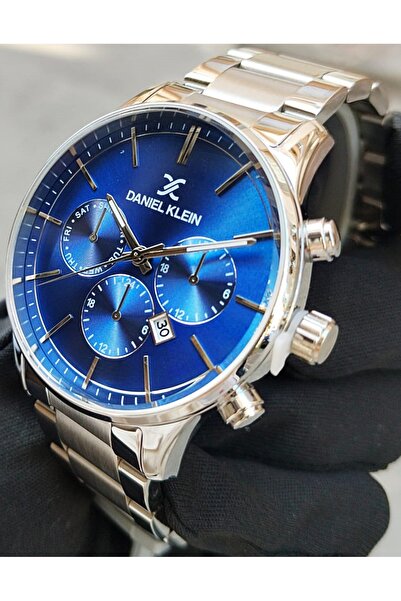 Daniel Klein Gümüş Erkek Kol Saati 3 Atm Su Geçirmez Paslanmaz Çelik Makine G...