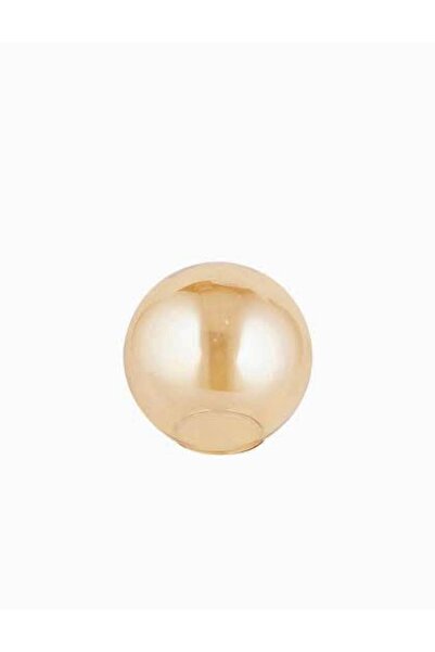 burenze Bal Cam Kapalı Yedek Avize Camı Bal Glop Cam 14 Cm Çap