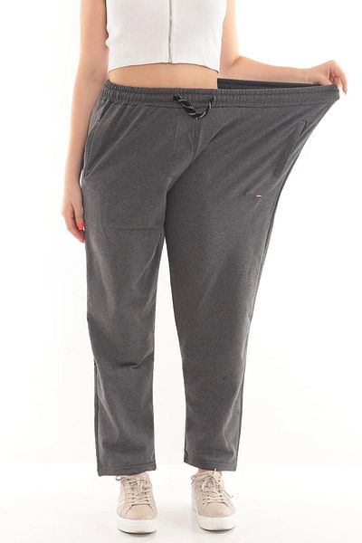 Leyal İç Giyim 100% βαμβακερό παντελόνι oversize με τσέπες (3XL 4XL 5XL 6XL)