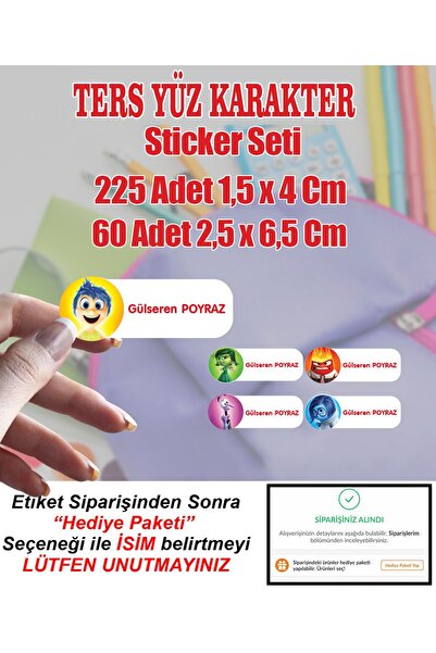 Aysprint Etichetă școlară și caiet de papetărie - Geantă pentru pix și sticlă...