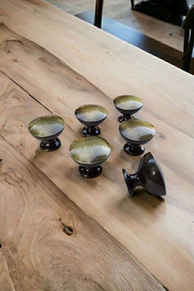 Dizaynhouse Kadeh Antik Sarı Eskitme Düğme Kulp, Metal 25 mm Çapında Dolap ve Çekmece Kulpu