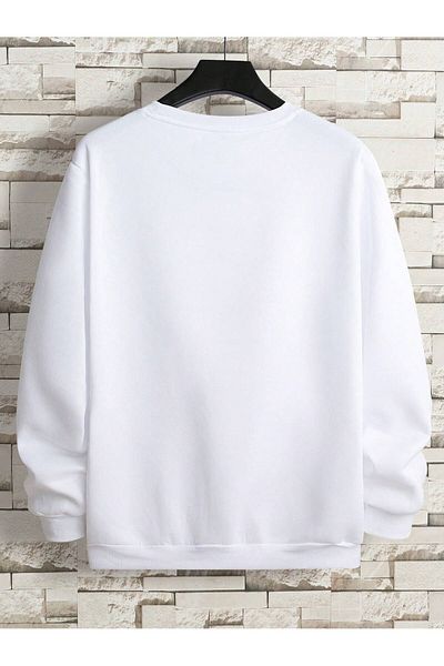 MODARİCH Λευκό εμπριμέ - Φούτερ Boston Black Gold Oversize, ροζ λαιμόκοψη