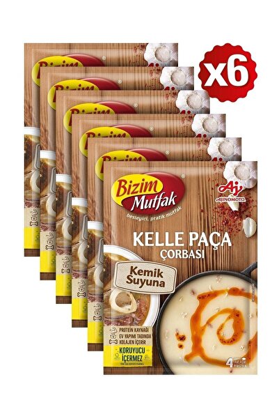Bizim Mutfak Kemik Suyuna Kelle Paça Çorbası 65 Gr 6'Lı Paket