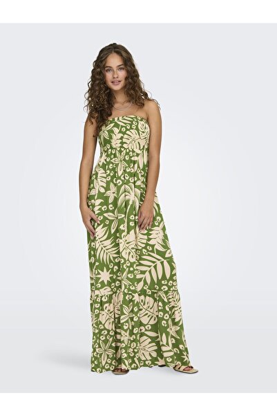 ONLY Gesmoktes Onlhera Lang Kleid