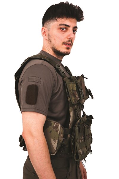 KORDAK سترة Airsoft بحبل كاكي مموه - سترة تكتيكية مفككة