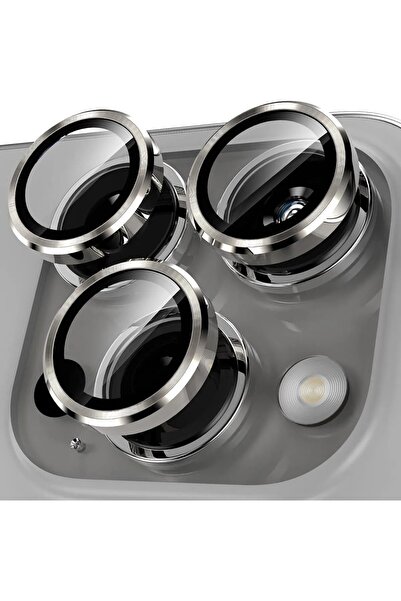 n noppax İphone 15 Pro Max & 15 Pro Uyumlu  Kamera Koruyucu Metal Çerçeve 9 K...