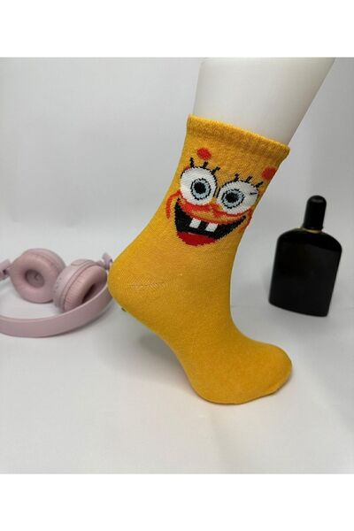 ToDo Store Unisex 6'lı Renkli Desenli Kolej Çorap