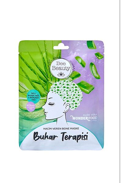 Bee Beauty Wonder Food Aloe Vera Steam Therapy Volumizing Bonnet Mask