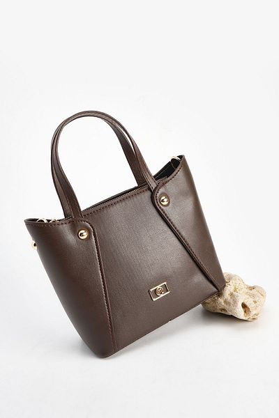 Marjin Women's Adjustable Strap Hand Shoulder Bag Rapon Brown