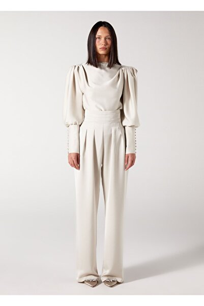 Wabi Sabi Mbç Bej Sırt Detaylı Vatkalı Top