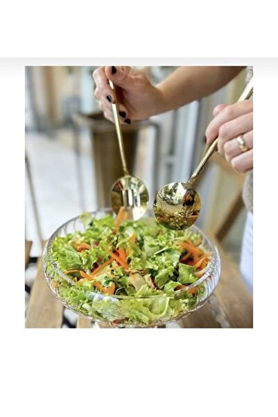 PEGA HOME Handmade Glass Large Salad Bowl Linea Body Presentation Bowl 24x6.5 Cm