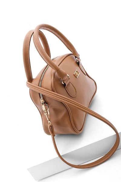 Marjin Women's Adjustable Strap Hand Shoulder Bag Sines Camel