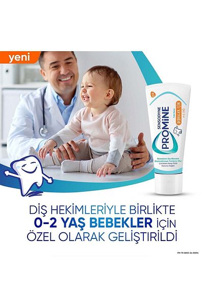 Sensodyne Promine Sugar-Free Toothpaste for 0-2 Years Old Babies with Artificial Aroma & Refreshing Free 50ml