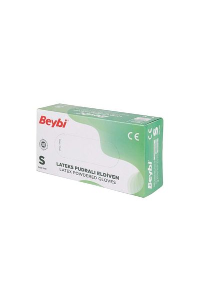 Beybi Mănuși de examinare Small Powdered Latex Pachet 100 x 2 pachete