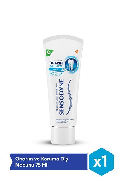 Sensodyne معجون أسنان مبيض 75 مل - إصلاح وحماية