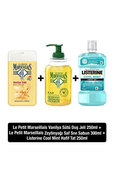 Le Petit Marseillais Sıvı Sabun Zeytinyağı 300 ml + Duş Jeli Vanilya Sütü 250...