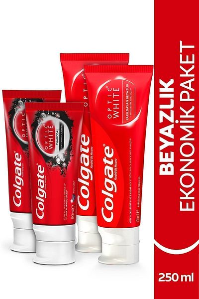 Colgate Optic White 50 ml and 75 ml Whiteness Toothpaste - X2 Pieces