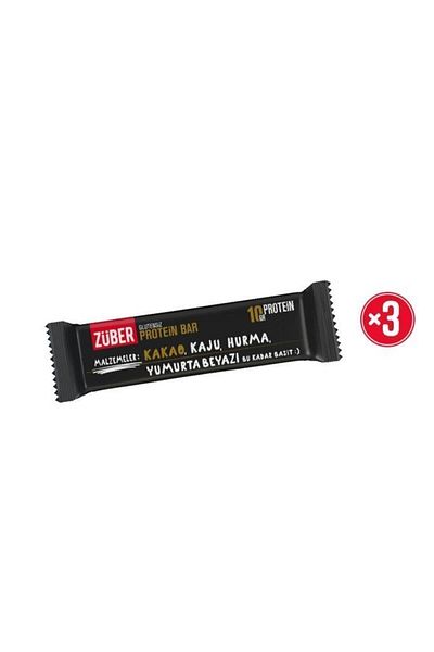 Züber 40g Cocoa Protein Bar - X 3 Pieces