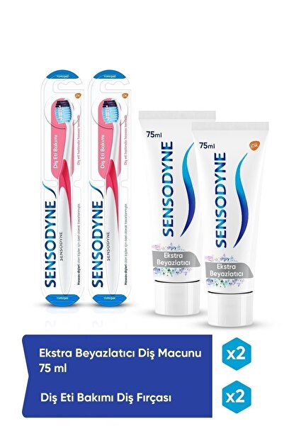 Sensodyne Ekstra Beyazlatıcı + Diş Eti Bakımı Diş Fırçası X 2 Set