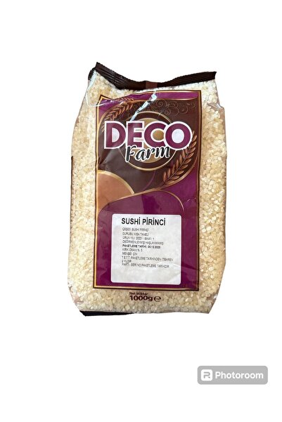 DECO Farm Sushi Rice, Suşi Pirinci 1000g, Deco sushi pirinci 1 Kg