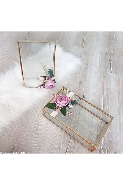 LilAmor Concept Hediyelik Söz nişan nikah dekor çerçeve hediyelik cam çikolat...